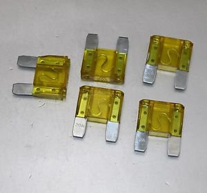 APS 5PCS 20A 20 Amp NEW MAXI Blade Fuse Car audio accessories SKF-04-20A