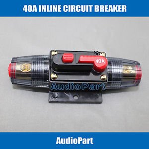 APS 40A Car Audio Inline Circuit Breaker Fuse for 12V Protection CB02-40A