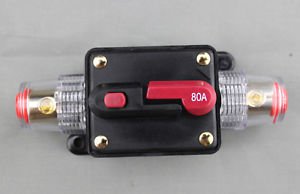 APS 2PCS 80A Car Audio Inline Circuit Breaker for 12V Protection SKCB-04-80A