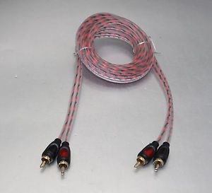 APS SUPER SOFT GOLD PLATED RCA CABLE OFC CAR AUDIO CABLE 120CM RCA066-1.2M