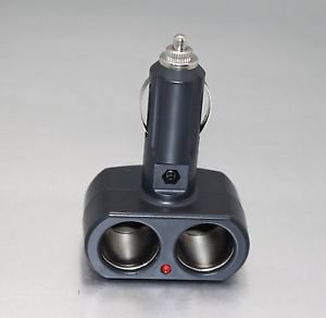 APS Universal Car Cigarette Lighter Socket one male to two female CS03