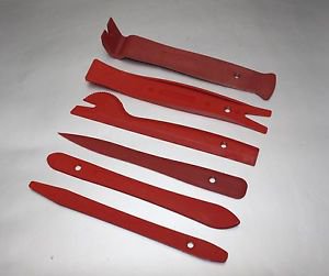 APS 6 pc TRIM REMOVAL TOOL KIT DOOR PANEL INTERIOR WEDGE PRY CLIP FOR Kenwood