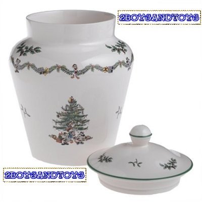 Spode Disney Christmas Tree Cookie Jar and Cover New In Box