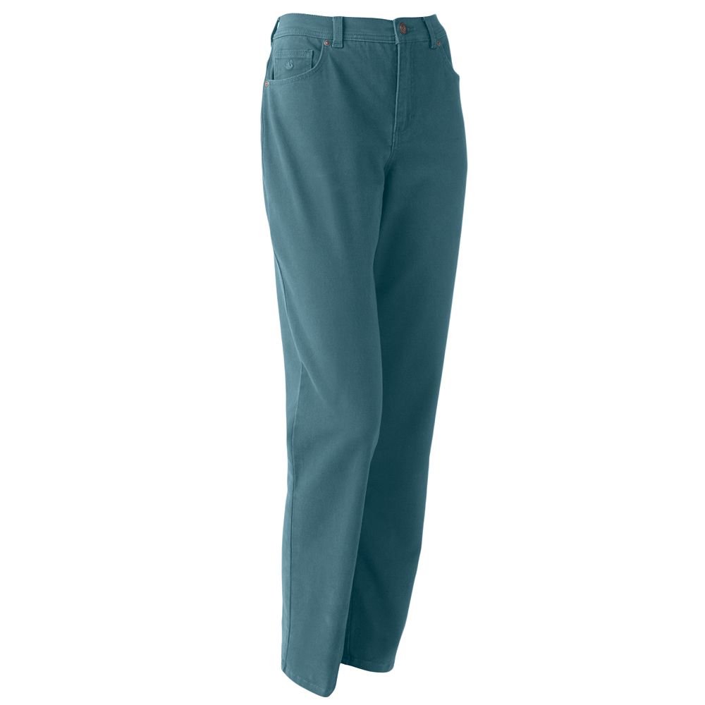 New Gloria Vanderbilt Amanda Slimming Teal Colored Jeans