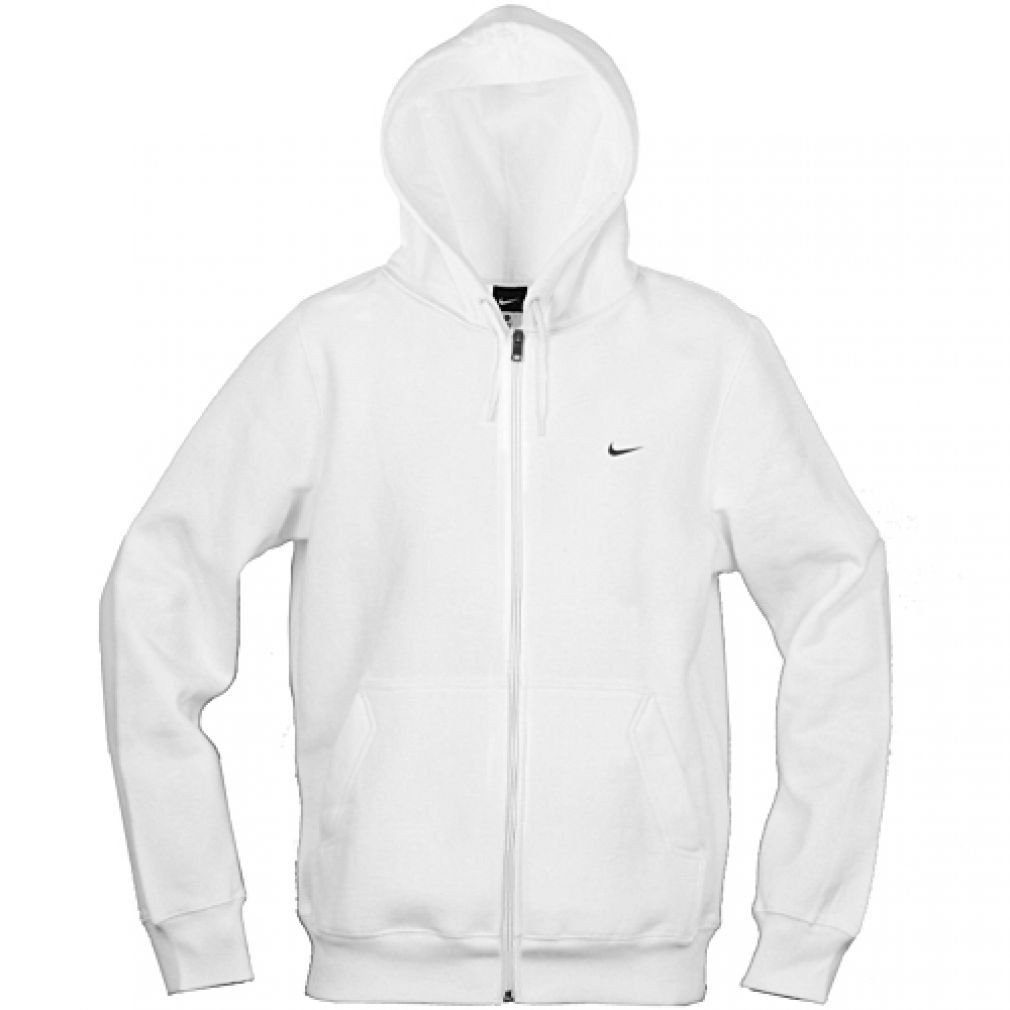 white nike zip up hoodie mens