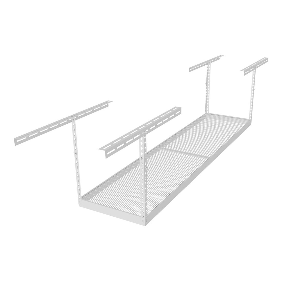 MonsterRax (MR-2x8-W Pack 18) 2'x8' Overhead Storage Rack 18" to 33" Drop - White