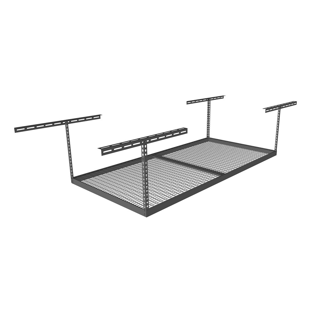 MonsterRax (MR-4x8-H Pack 18) 4'x8' Overhead Storage Rack 18" to 33" Drop - Hammertone