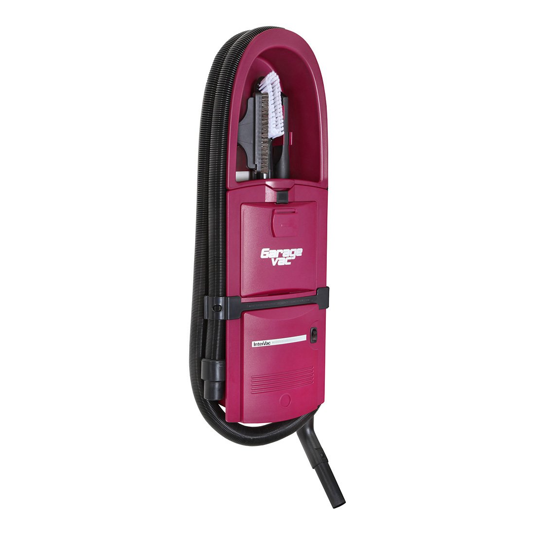 GarageVac GF-120-R Maroon In-Wall (Flush Mounted) Garage Vacuum