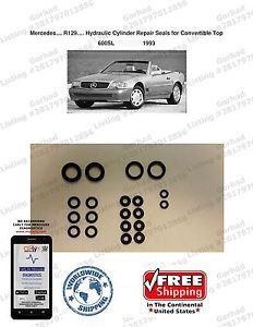 93-93 Mercedes 600SL Hydraulic Cylinder Repair Seals for Convertible Top...R129
