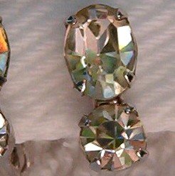 1940s CORO RHINESTONE EARRINGS (DES18)