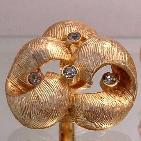 ANTIQUE CASTLECLIFF RHINESTONE EARRINGS (DES91)