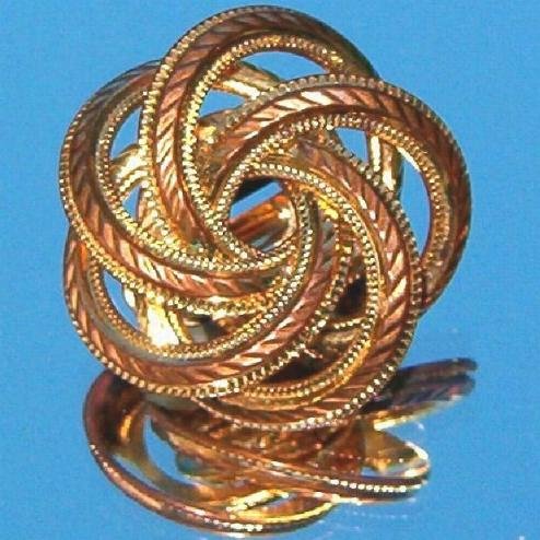 VINTAGE COPPER KNOTWORK EARRINGS (CEL27)