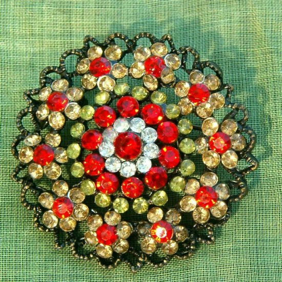 ANTIQUE CIRCLE PENDANT/BROOCH COMBO (FF86)