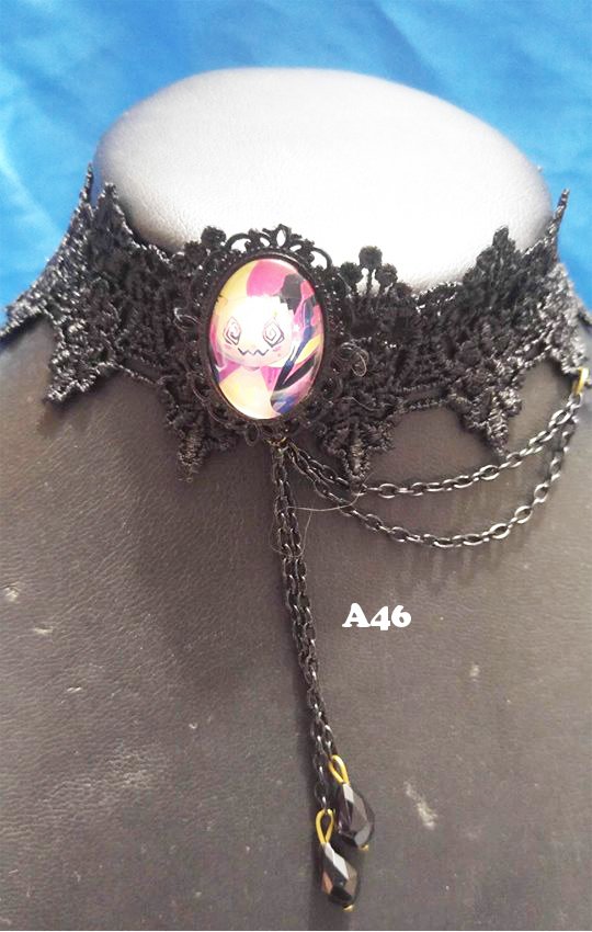 mimikyu pokemon gothic lace choker