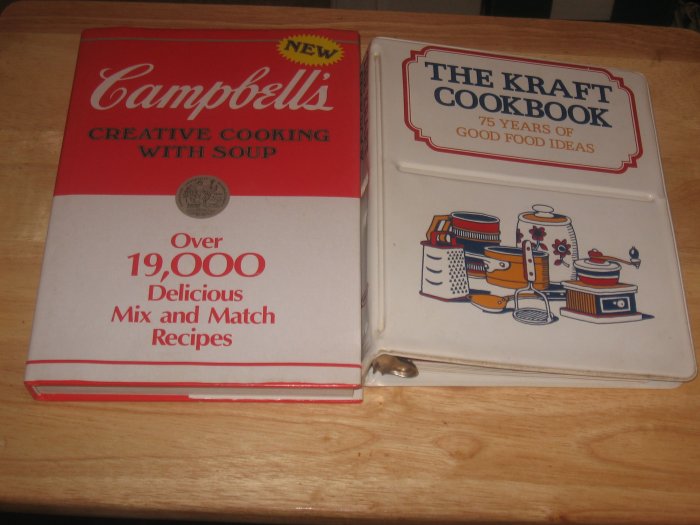 Lot of 2 Cookbooks-Campbell's & Kraft