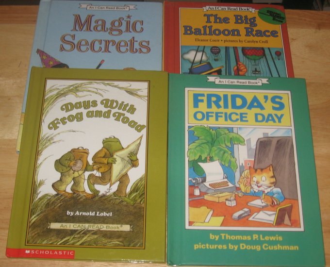 4 Book Lot of Hardcover I CAN READ BOOKS