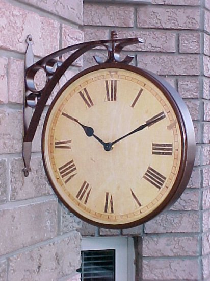 Single Sided Train Station Clock