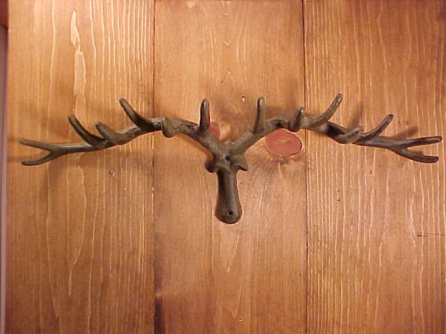 Cast Iron Antlers Coat Rack Wall Decor