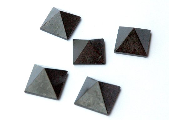 Stock Clearance Sale - Black Tourmaline Pyramids - Set Of Five