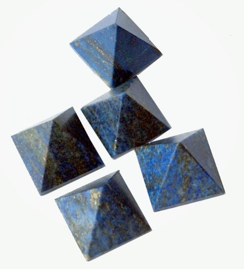 Stock Clearance Sale - Set of 5 Lapis Lazuli Pyramid