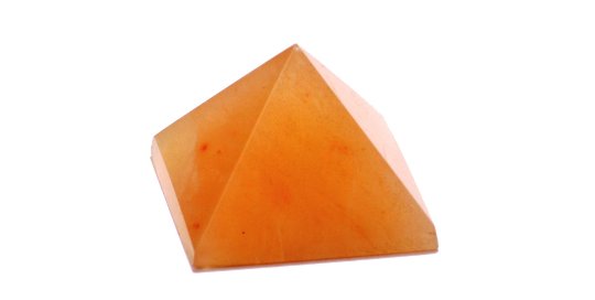 Yellow Aventurine Set of 5 Pyramids - 25-30 MM each