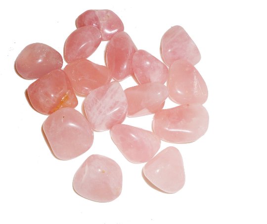 Rose Quartz Tumbles - Set Of 7 Stones