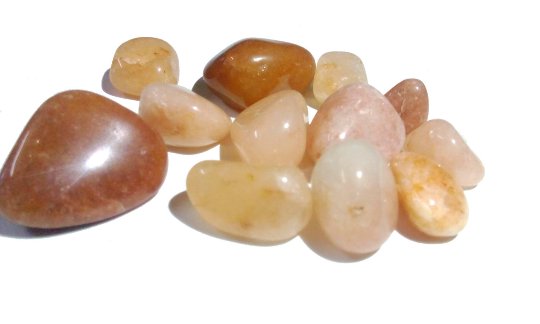 Yellow Golden Aventurine Tumbled Stones Set Of 7