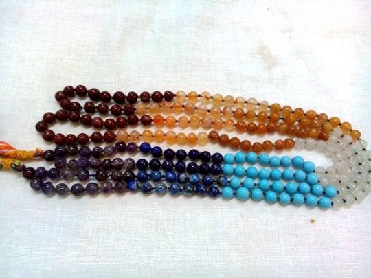 Seven Chakra Jap Mala For chakra Healing