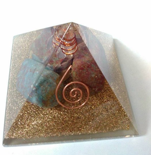 Ruby Tumbled Orgonite With Huge Energy Aura