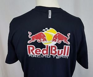 NEW Red Bull Racing Team "Gives You Wings" Black Puma T-Shirt Size M Medium