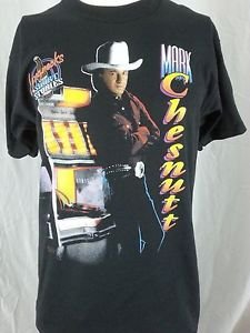 Vintage Mark Chesnutt Longnecks Short Stories 1992 Concert T-Shirt - L Large