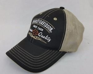 Harley-Davidson Boston Massachusetts Men's Baseball Cap Shield Mesh Hat