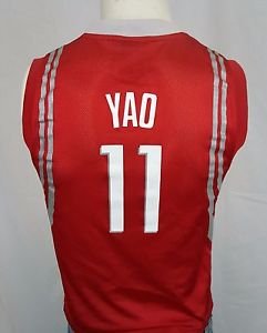 HOUSTON ROCKETS Yao Ming #11 Reebok Red NBA Basketball Jersey - Youth M 10-12
