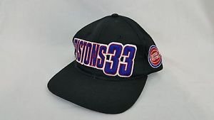 Vintage Detroit Pistons Grant Hill #33 NBA Starter Snapback Hat Adjustable Cap