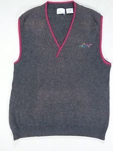 Reebok Greg Norman Golf Sweater Vest Embroidered Shark Logo - M Medium