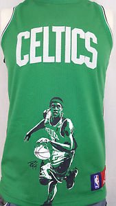 Boston Celtics Rajon Rondo #9 NBA Sewn Basketball Majestic Jersey - Youth 14/16