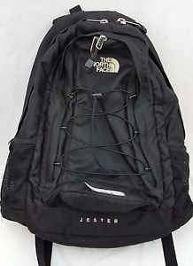 The North Face Jester Hiking Camping Black Backpack T196 T596