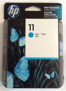Genuine HP 11 Cyan Color Ink Cartridge C4836A 6/2014 Sealed in Box - NEW