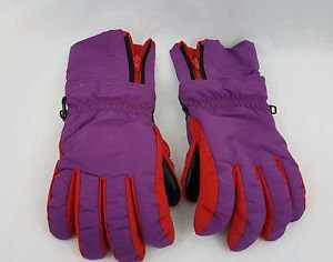 Patagonia Men Purple Red Wrist Cover Zip Up Winter Ski Snow Gloves Size M