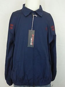 Polo Ralph Lauren US Open Tennis Big Pony Navy Windbreaker Zip Jacket - XL NEW