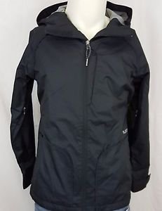 Burton Dryride Ski Snowboard Jacket Hooded Black Coat Jacket Size Medium