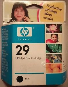 Genuine NEW HP 29 Black Ink Cartridge Sealed Deskjet 51629A Inkjet