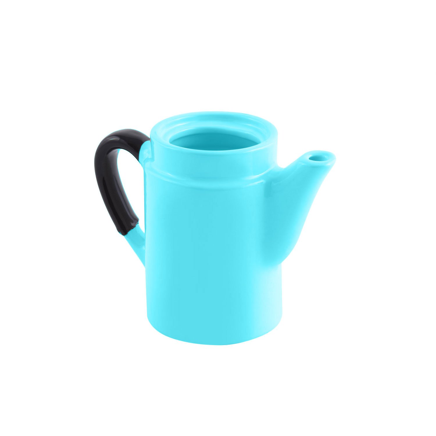 24 oz 5 1/2 inch H Coffee Server with Insulated Handle Sandstone Teal