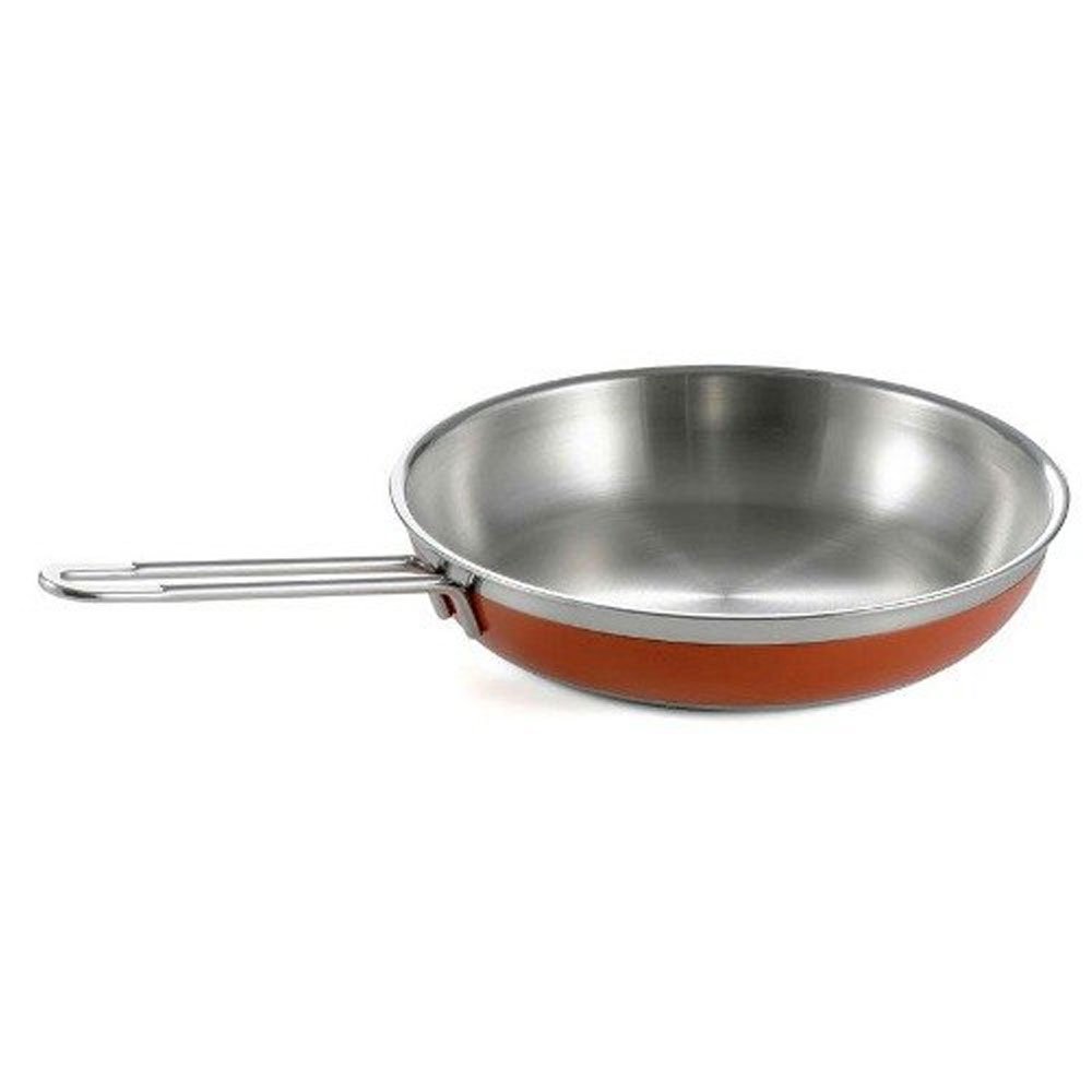 1 Qt. 10 1/8 dia. x 1 7/8 H inch Classic Saute Pan / Skillet with 1 Long Handle No Cover Orange