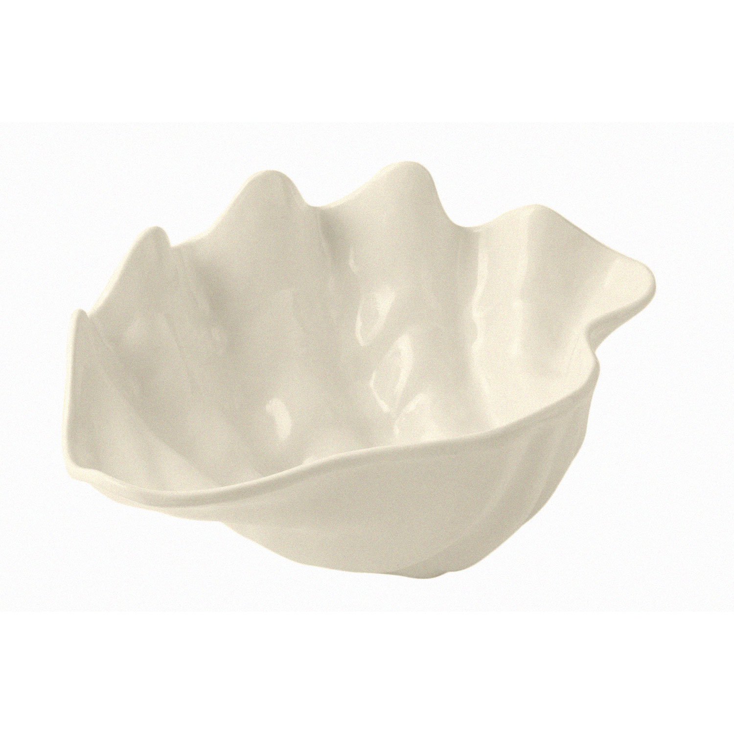 4 qt 11 1/4 x 18 1/2 inch Conch Shell Sandstone Ivory Speckled