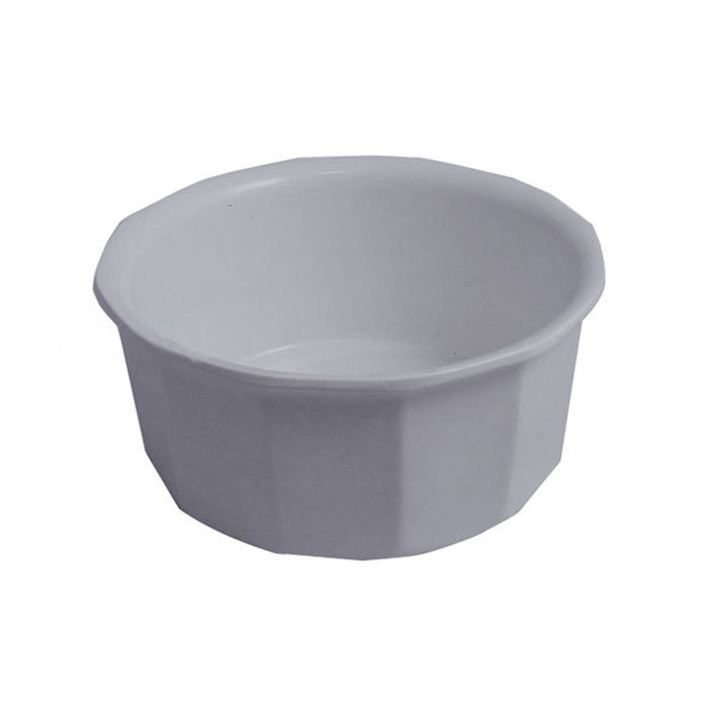 3 1/2 qt 9 1/4 x 4 1/4 inch Flat Bottom Bowl Sandstone Black Speckled