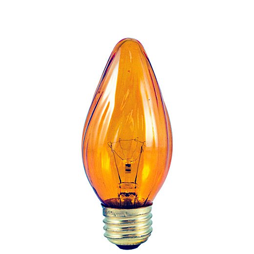 40 Watt Incandescent Fiesta F15 Medium Base Amber/Set of 50