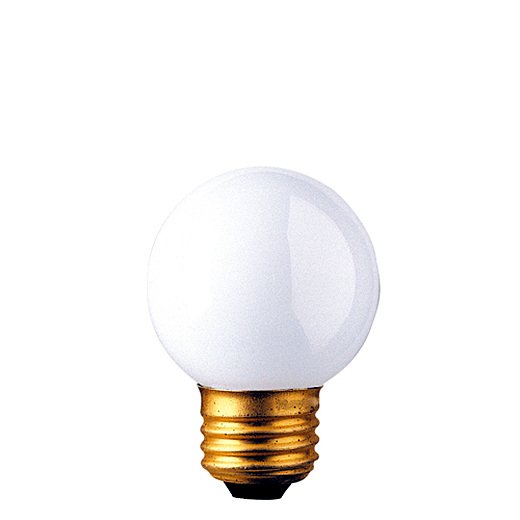 40 Watt Incandescent G16.5 Globe Medium Base White/Set of 50