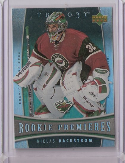06-07 Trilogy Niklas Backstrom Rookie /999