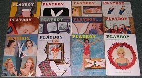 PLAYBOY 1956 MAGAZINES 12 ISSUES 56 YEAR JAN-DEC